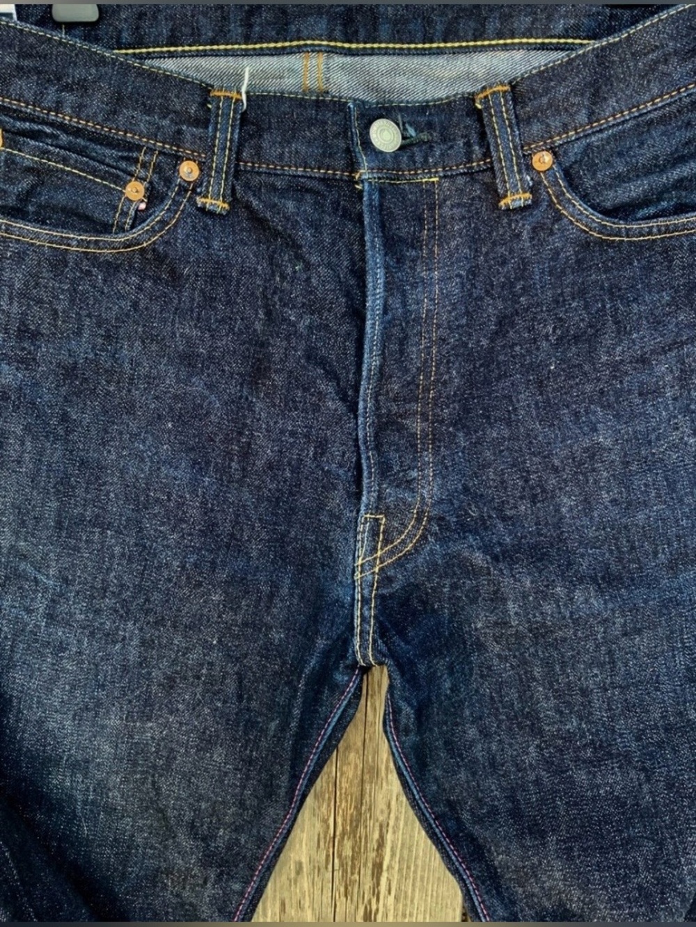 Momotaro Going to Battle Selvedge Denim Jeans, Middle Straight 1005SP GTB